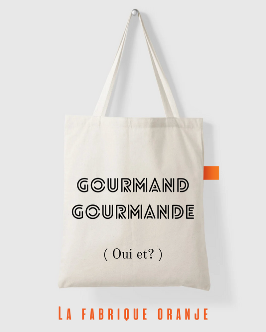 TOTE BAG "Gourmand Gourmande"